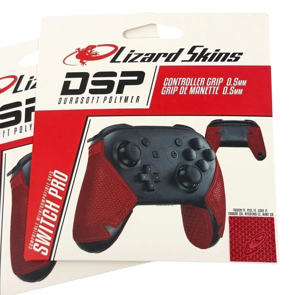 2 Pack‎ Lizard Skins DSP Controller Grip Switch Pro Crimson Red 0.5mm NEW